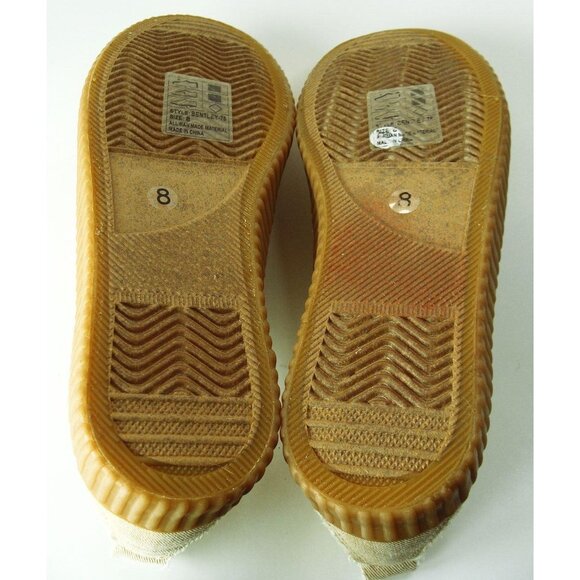 Frayed Beige Slip-On Sneakers With Rubber Sole By Yoki - Picture 7 of 7
